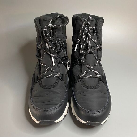 Sorel Kinetic Sport Boots Black Waterproof Conquest Snow Boots - Picture 2 of 5